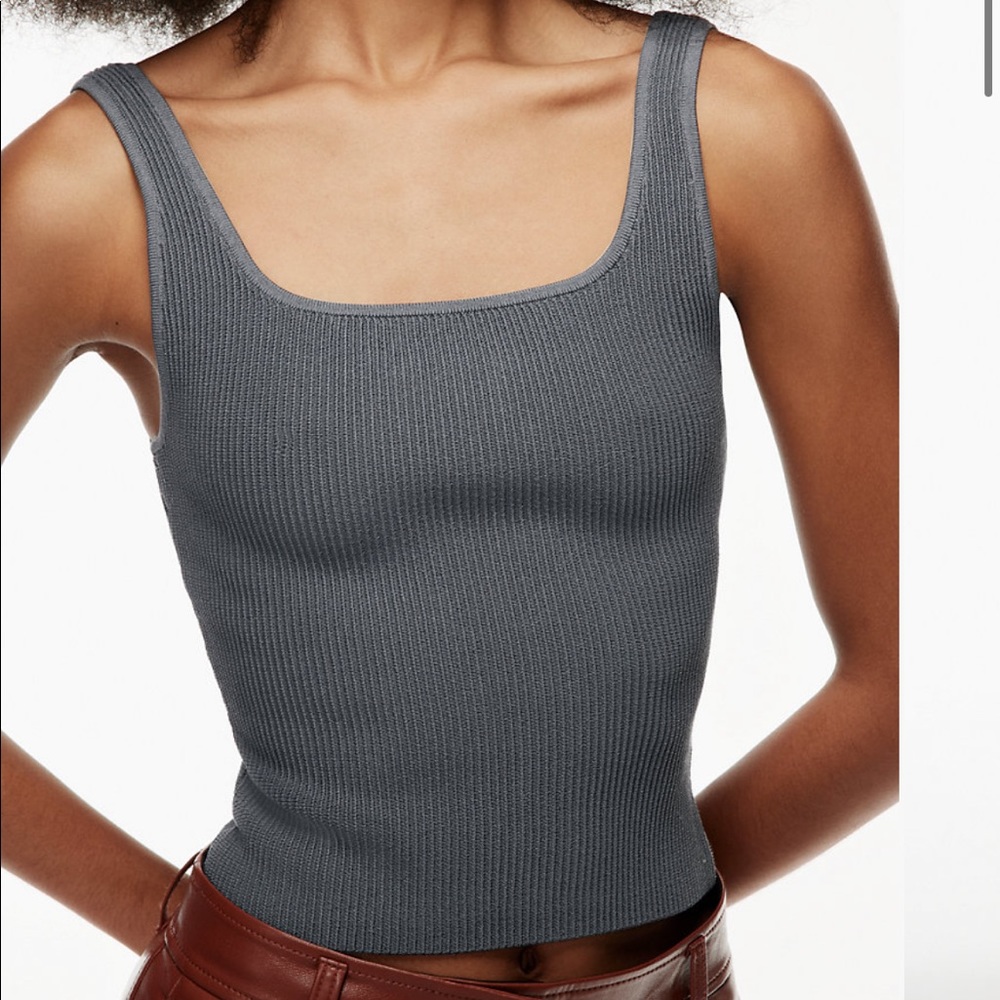 Aritzia Babaton Sculpt Knit Long Tank